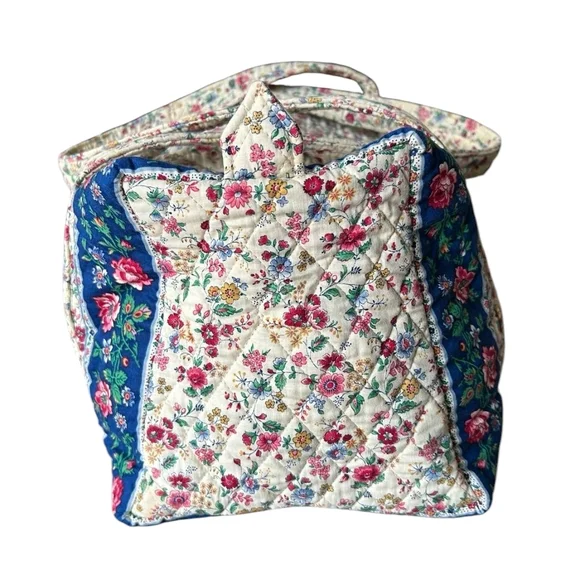 First Year Vera Bradley Ivory Floral Blue - Picture 3 of 6